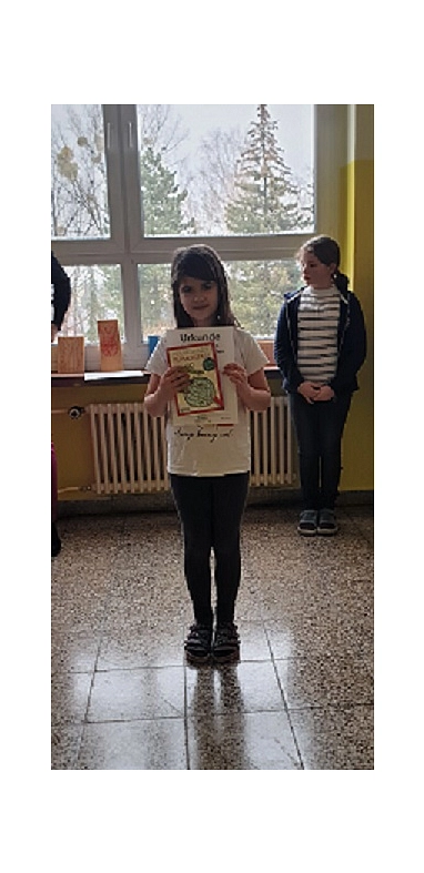 Auszeichnung soziales Engagement Valentina Winter 23 © Grundschule Mutzschen