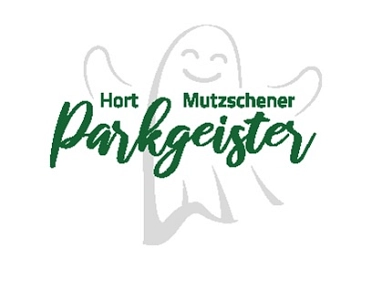 Das Logo des Hortes zeigt einen Geist hinter grüner Schrift © Grundschule Mutzschen