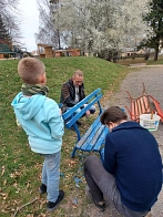 Arbeitseinsatz Parkgeister, streichen